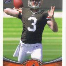 Brandon Weeden 2012 Topps Rookie #3 Cleveland Browns Football Card