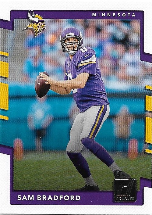 Sam Bradford 2017 Donruss #68 Minnesota Vikings Football Card