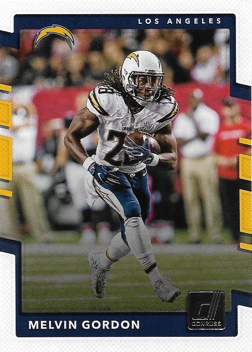 Melvin Gordon 2017 Donruss 149 Los Angeles Chargers