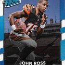 John Ross 2017 Donruss Rookie #344 Cincinnati Bengals Football Card