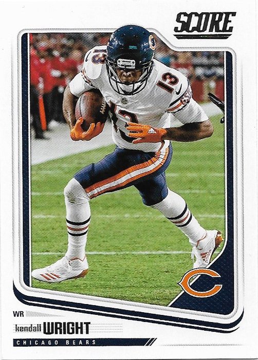 Kendall Wright 2018 Score #58 Chicago Bears Football Card