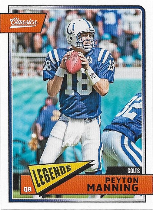Peyton Manning 2018 Panini Classics #198 Indianapolis Colts Football Card
