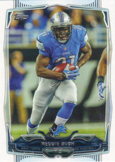Reggie Bush 2014 Topps #156 Detroit Lions Football Card