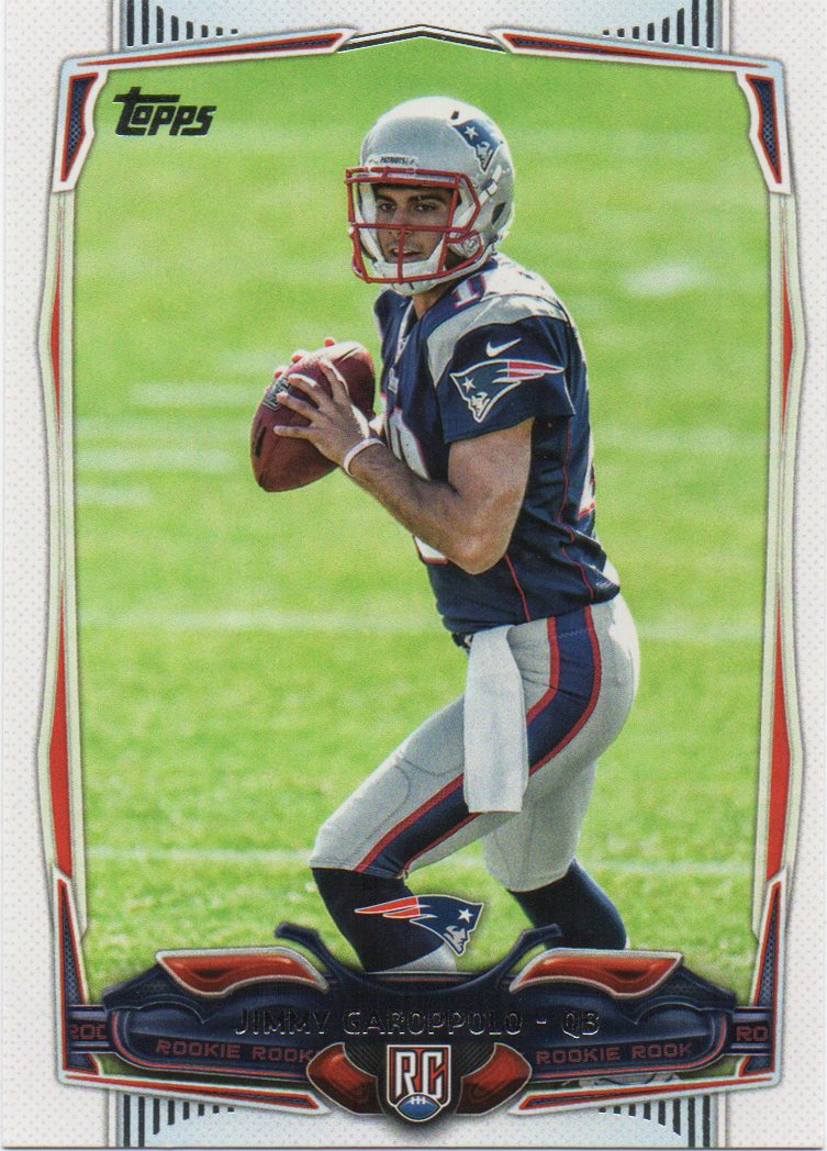 Jimmy Garoppolo 2014 Topps Rookie 432 New England Patriots Football Card