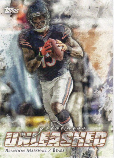Brandon Marshall 2014 Topps Greatness Unleashed #GU-BM Chicago Bears Football Card