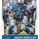 Ameer Abdullah 2016 Score #108 Detroit Lions Football Card
