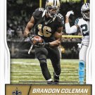 Brandon Coleman 2016 Score #206 New Orleans Saints Football Card