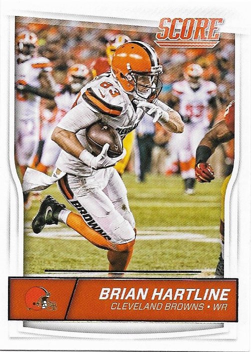 Brian Hartline 2016 Score #80 Cleveland Browns Football Card