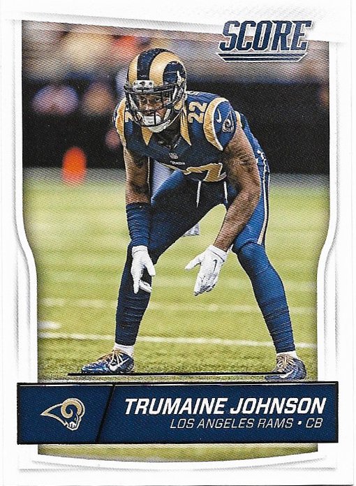 Trumaine Johnson 2016 Score #301 Los Angeles Rams Football Card