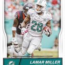 Lamar Miller 2016 Score #170 Miami Dolphins Football Card