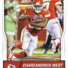 Charcandrick West 2016 Score #160 Kansas City Chiefs Football Card