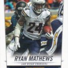 Ryan Mathews 2014 Score #180 San Diego Chargers Football Card