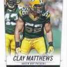 Clay Matthews 2014 Score #276 Green Bay Packers Football Card