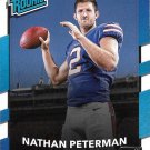 Nathan Peterman 2017 Donruss Rookie #334 Buffalo Bills Football Card