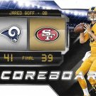 Jared Goff 2018 Score Scoreboard #3 Los Angeles Rams Football Card