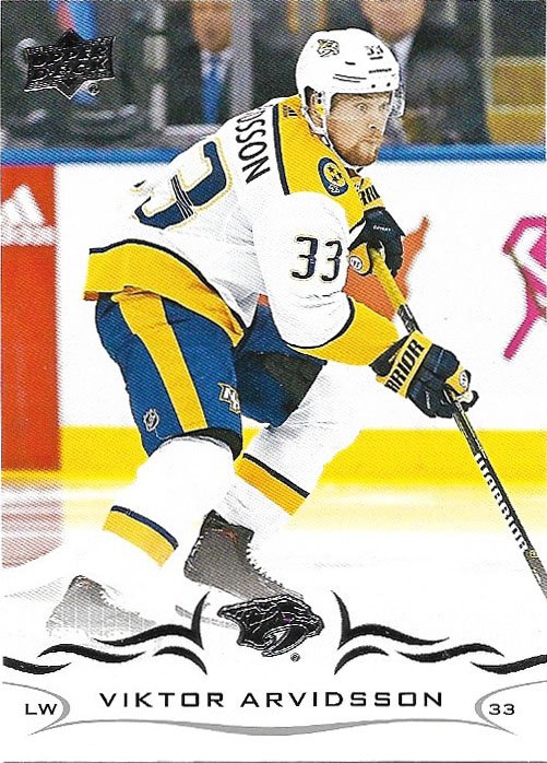 Viktor Arvidsson 2018-19 Upper Deck #357 Nashville Predators Hockey Card