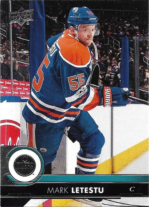 Mark Letestu 2017-18 Upper Deck #76 Edmonton Oilers Hockey Card