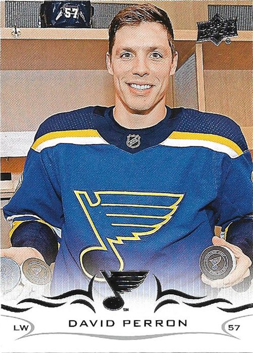 David Perron 2018-19 Upper Deck #405 St. Louis Blues Hockey Card