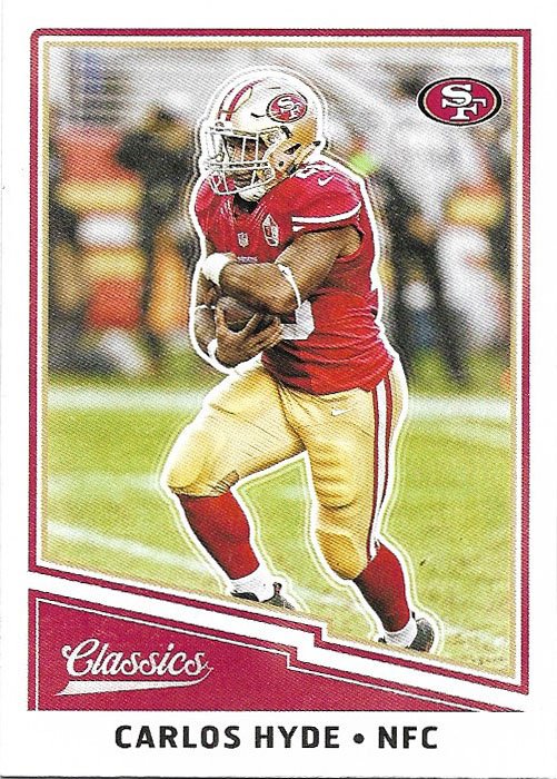 Carlos Hyde 2017 Panini Classics #32 San Francisco 49ers Football Card