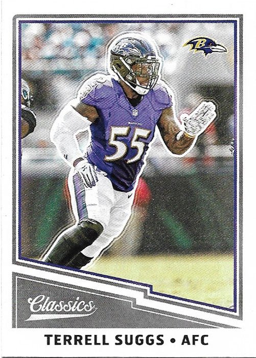 Terrell Suggs 2017 Panini Classics #45 Baltimore Ravens Football Card