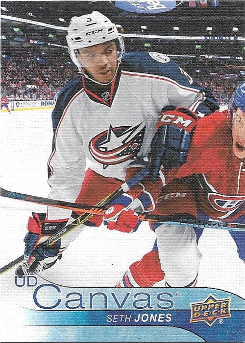 Seth Jones 2016-17 Upper Deck Canvas #C27 Columbus Blue Jackets Hockey Card