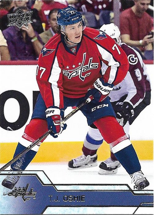 T.J. Oshie 2016-17 Upper Deck #439 Washington Capitals Hockey Card