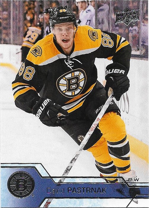 David Pastrnak 2016-17 Upper Deck #16 Boston Bruins Hockey Card