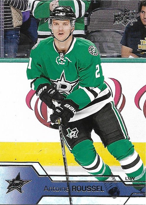 Antoine Roussel 2016-17 Upper Deck #314 Dallas Stars Hockey Card