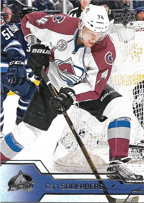 Carl Soderberg 2016-17 Upper Deck #46 Colorado Avalanche Hockey Card