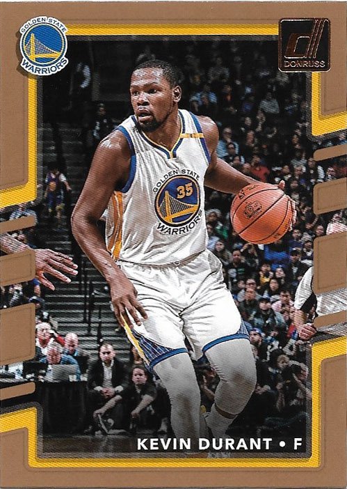 Kevin Durant 2017-18 Donruss #47 Golden State Warriors Basketball Card