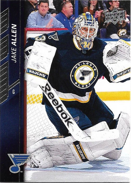 Jake Allen 2015-16 Upper Deck #160 St. Louis Blues Hockey Card