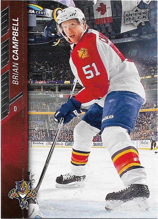 Brian Campbell 2015-16 Upper Deck #77 Florida Panthers Hockey Card