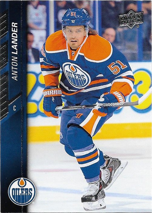 Anton Lander 2015-16 Upper Deck #328 Edmonton Oilers Hockey Card