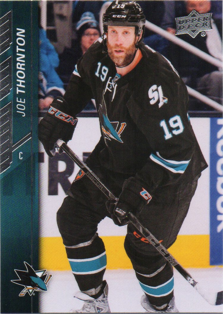 Joe Thornton 2015-16 Upper Deck #152 San Jose Sharks Hockey Card