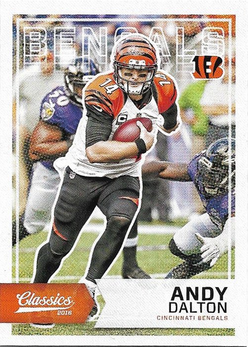 Andy Dalton 2016 Panini Classics #50 Cincinnati Bengals Football Card