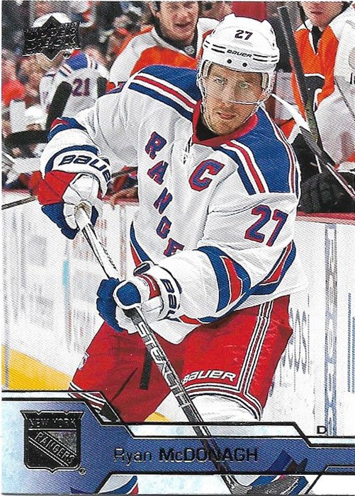 Ryan McDonagh 2016-17 Upper Deck #129 New York Rangers Hockey Card