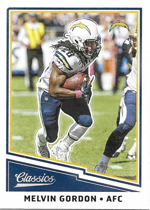 Melvin Gordon 2017 Panini Classics #16 Los Angeles Chargers Football Card