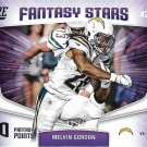 Melvin Gordon 2018 Score Fantasy Stars #9 Los Angeles Chargers Football Card