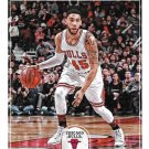 Denzel Valentine 2017-18 NBA Hoops #21 Chicago Bulls Basketball Card