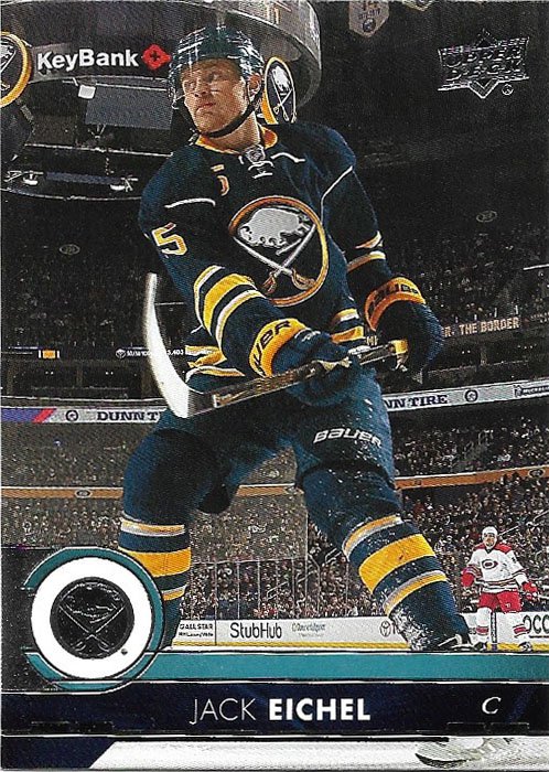 Jack Eichel 2017-18 Upper Deck #19 Buffalo Sabres Hockey Card