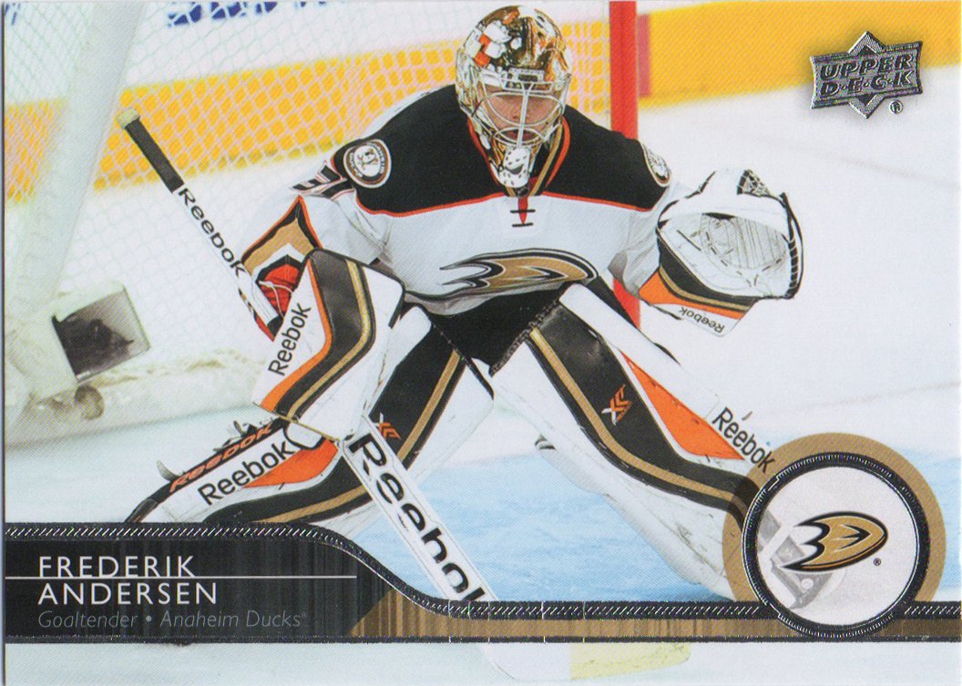 Frederik Andersen 2014-15 Upper Deck #252 Anaheim Ducks Hockey Card
