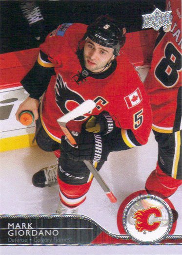 Mark Giordano 2014-15 Upper Deck #26 Calgary Flames Hockey Card