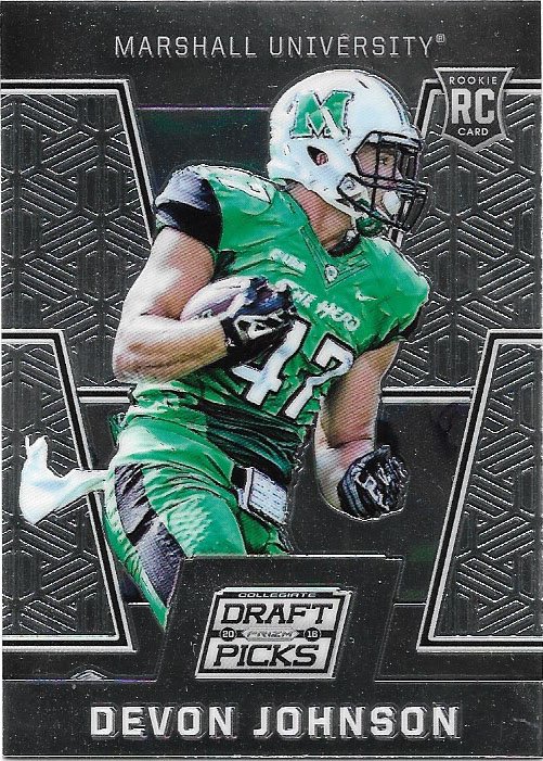 Devon Johnson 2016 Panini Draft Picks Prizm Rookie #142 Marshall Herd Football Card