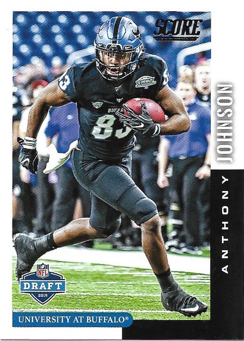 Anthony Johnson 2019 Score Draft Rookie #DFT-22 Buffalo Bulls Football Card