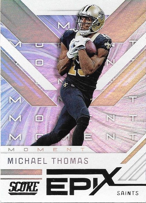 Michael Thomas 2019 Score Epix Moment #EM-5 New Orleans Saints Football Card