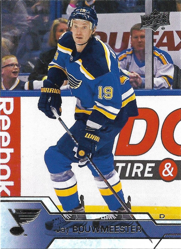 Jay Bouwmeester 2016-17 Upper Deck #411 St. Louis Blues Hockey Card