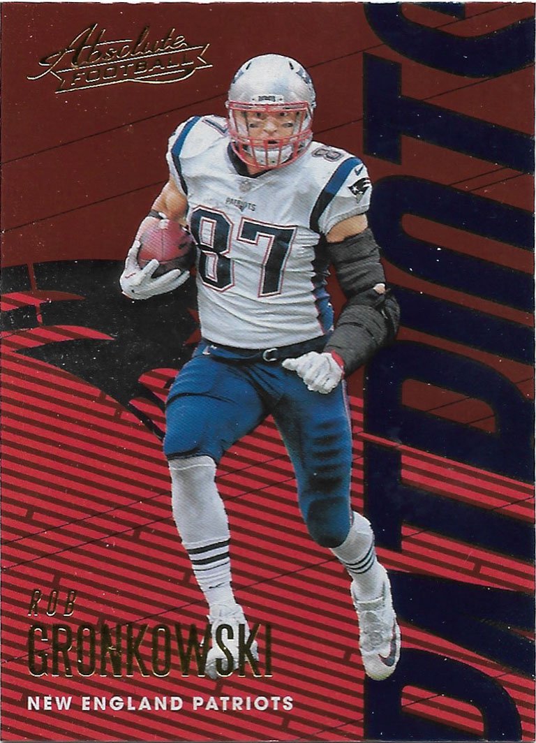 Rob Gronkowski 2018 Panini Absolute #65 New England Patriots Football Card