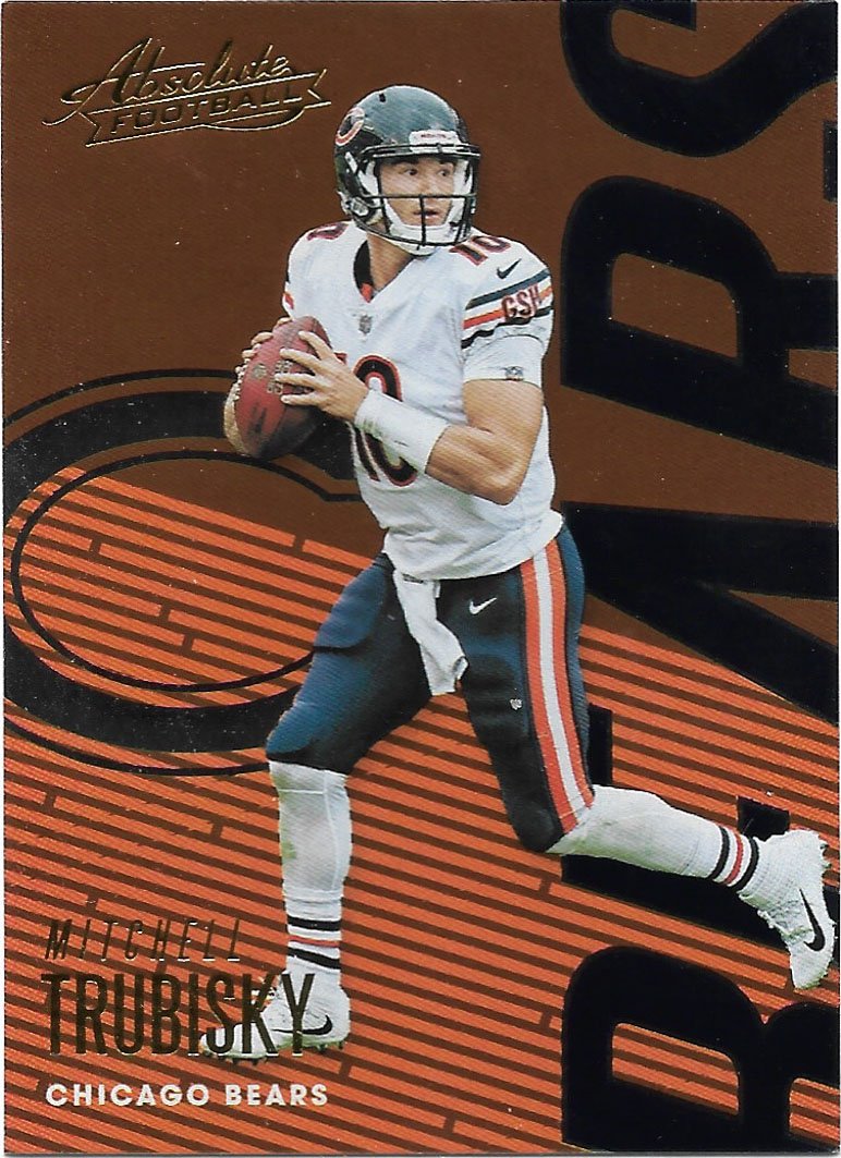 Mitchell Trubisky 2018 Panini Absolute #16 Chicago Bears Football Card