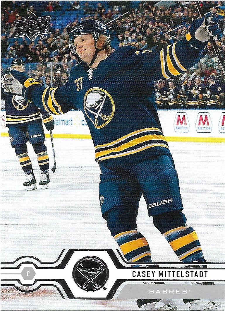 Casey Mittelstadt 2019-20 Upper Deck #17 Buffalo Sabres Hockey Card