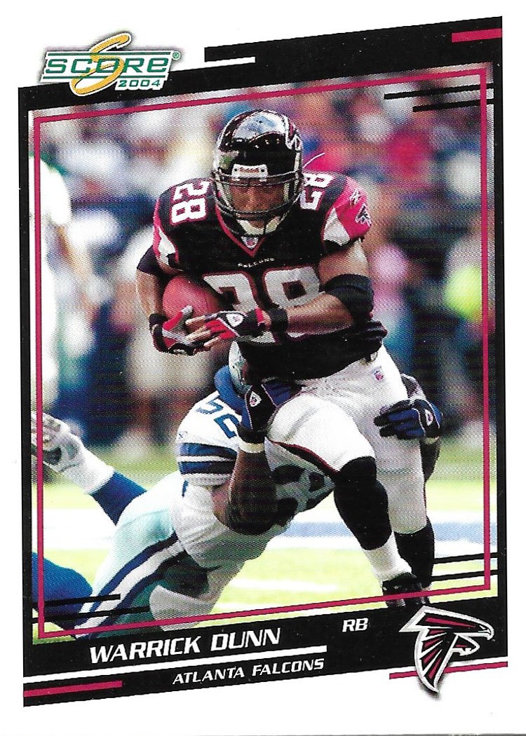 Warrick Dunn 2004 Score Glossy #12 Atlanta Falcons Football Card